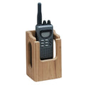 Whitecap Industries 62708 Teak Handheld VHF/GPS Rack - 3-7/8 x 6 x 3-1/8 Inches