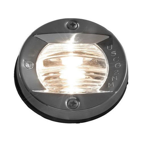 Attwood 6356D7 Round Flush Mount Transom Light, 3 Inch Diameter, 12 Volt, Silver