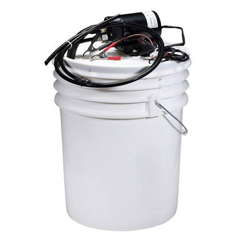 Johnson Pump 65000 Marine Oil Change Kit with Bucket, 12V 2.6 GPM Self-Priming Gear Pump
