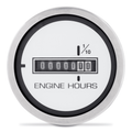 Sierra 65497P Lido 2 Inch Hourmeter Gauge, Scratch Resistant, 12-24VDC