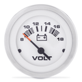 Sierra 65506P Lido 2 Inch Voltmeter Gauge, 12 Volt System, 8-18 VDC