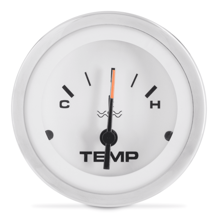 Sierra 65508P Lido 2 Inch Water Temperature Gauge Kit for Electric-Start Outboards
