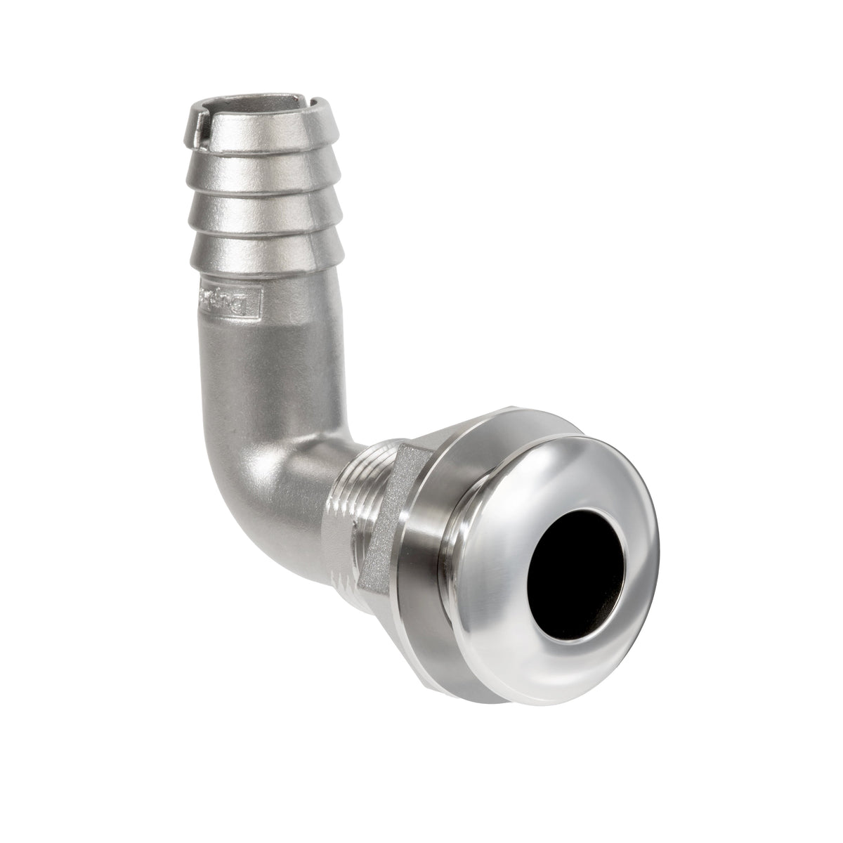 Whitecap Industries Duraplex 1-1/8 Inch 90-Degree Duplex Stainless Steel Thru-Hull Fitting - 6579X