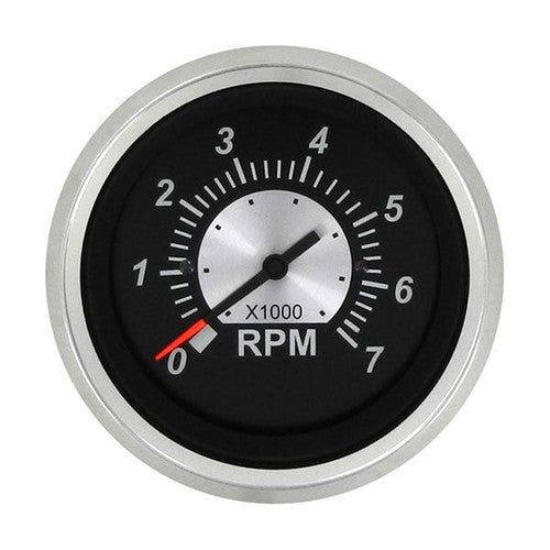 Sierra 67363P Tachometer, 3 Inch, 0-7000 RPM, Black, for Outboard and 4-Cycle Gas Engines
