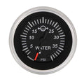 Sierra 67382P Water Pressure Gauge Kit, 2 Inch, Black, 30 PSI, 1/2 NPT