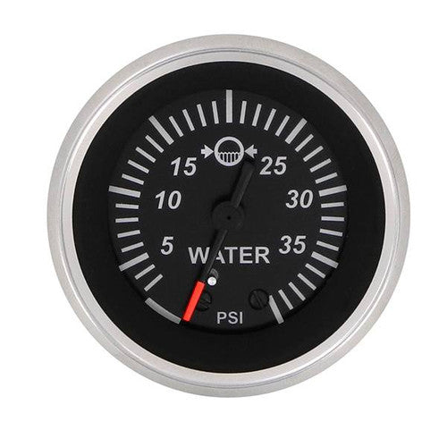 Sierra 67382P Water Pressure Gauge Kit, 2 Inch, Black, 30 PSI, 1/2 NPT