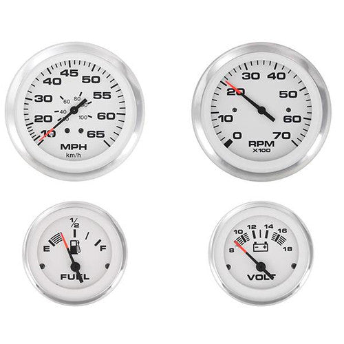 Sierra 67669P Lido 4 Gauge Outboard Instrument Set, Fog Resistant