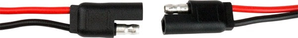 Sea-Dog 426880-1 SAE Polarized 2-Wire Plug and Socket Connector, 20 Amp 12-24V, Black