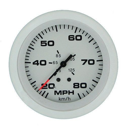 Sierra 68372P Arctic Speedometer Kit, 20-80 MPH, 3 Inch Dial, Includes Pitot and Hose
