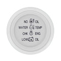 Sierra 68385P Arctic System 2 Inch Systems Check Gauge, Scratch Resistant Domed Glass Lens, Johnson/Evinrude
