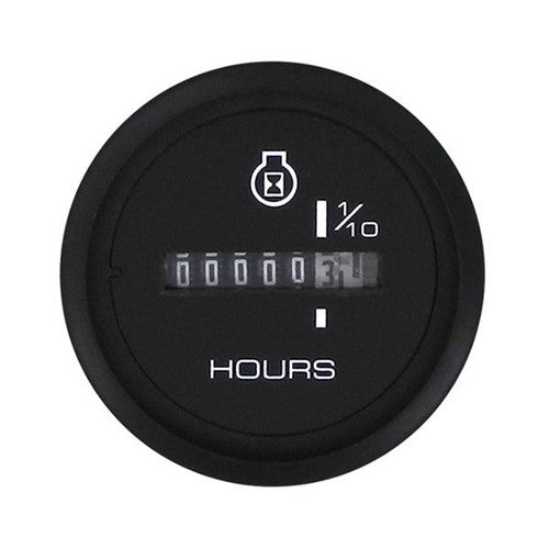 Sierra 68391P Eclipse 2 Inch Hour Meter, 12-24 VDC, 10,000 Hour Range