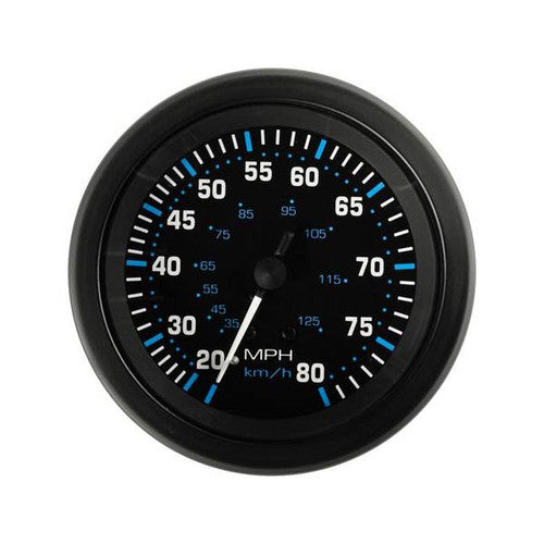 Sierra 68397P Eclipse 3 Inch Pitot Speedometer Kit, 20 to 80 MPH Dial Range