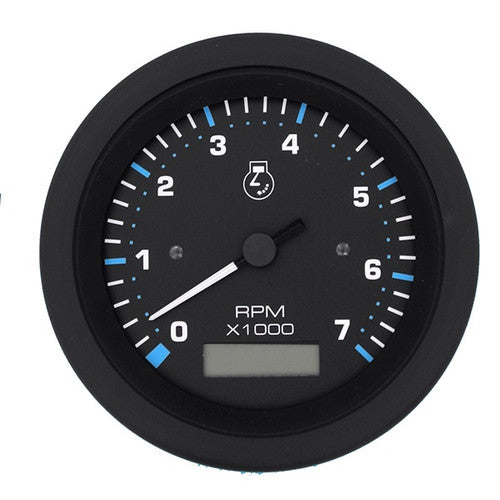 Sierra 68400P Eclipse 3 Inch Tachometer and Hourmeter, 0-7000 RPM, Gas Engine