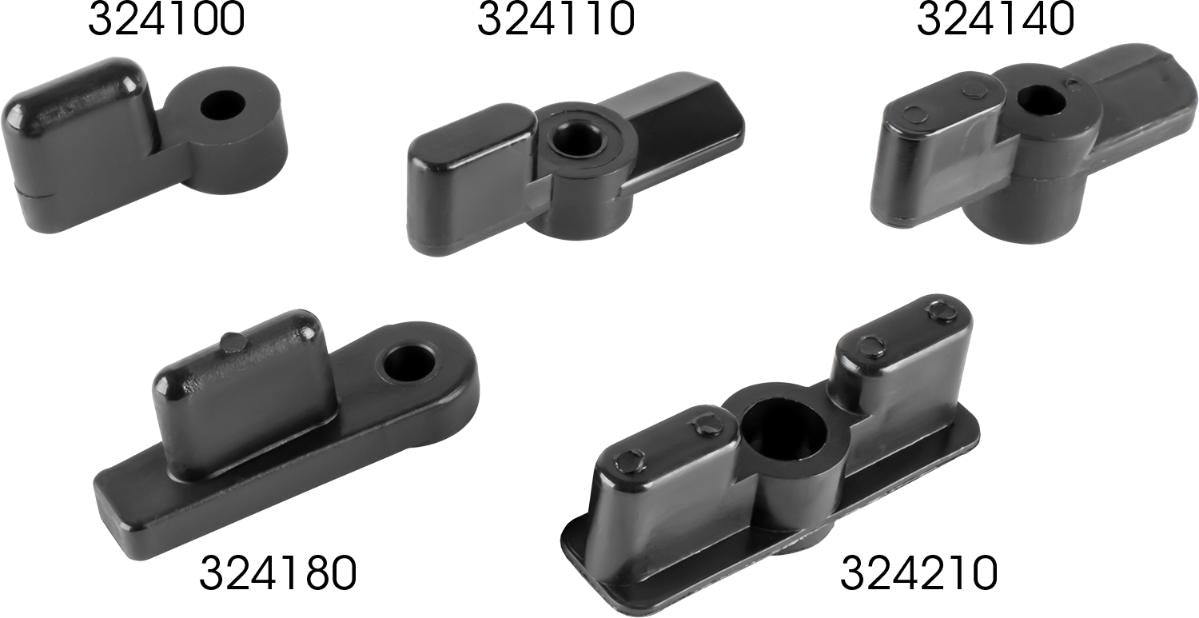 Sea-Dog Windshield Latch 324110-1, Single Wing Nylon Latch, 1-9/16 Inch Length