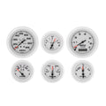 Sierra 69711P Arctic 6 Gauge IB/IO Instrument Kit - Tach, Speedo, Fuel, Volt, Temp, Oil Pressure