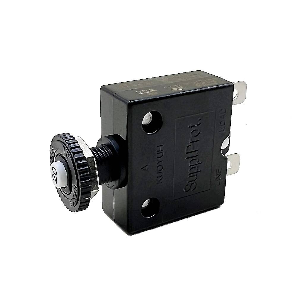 Blue Sea Systems Push Button Reset-Only DC Circuit Breakers - Quick Connect Terminals, Available in 20 Amp to 25 Amp