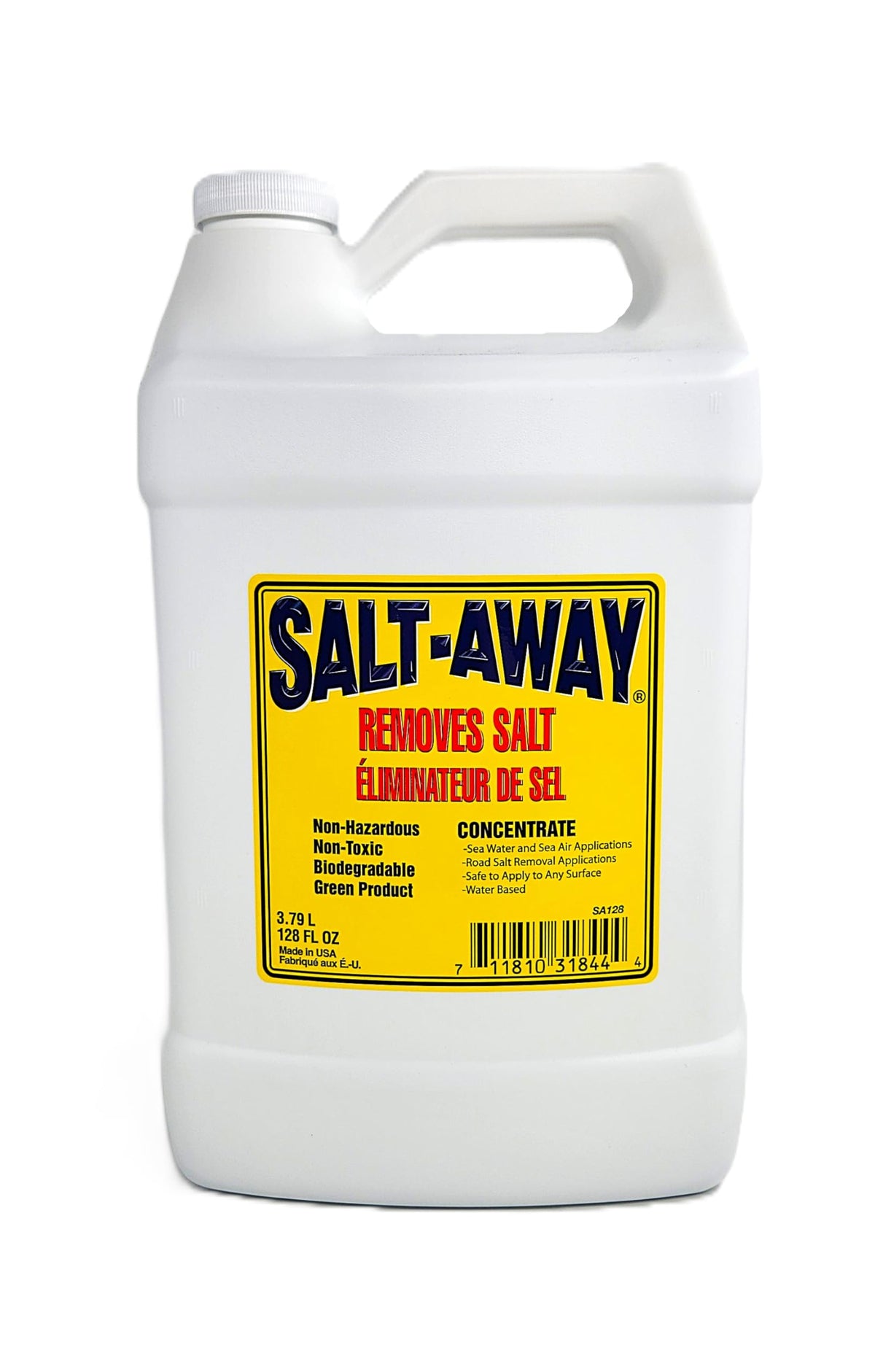 Salt-Away Concentrate Salt Remover and Engine Flush - Biodegradable, Chlorine Free - Available in 32 fl oz Quart to 128 fl oz Gallon