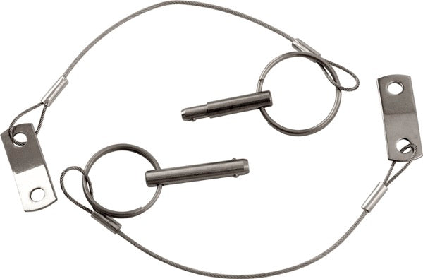 Sea-Dog 299981-1 Straight Release Pin with Lanyard, 1/4 Inch, 304 Stainless Steel