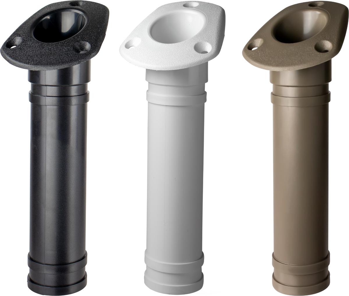 Sea-Dog Flush Mount Rod Holder 325160-1, Black ABS, Fits Rods up to 1-5/8 Inch