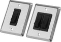 Sea-Dog Double Gang Wall Switch Panel 403020-1 - 304 Stainless Steel, 12V, 2 SPDT Switches