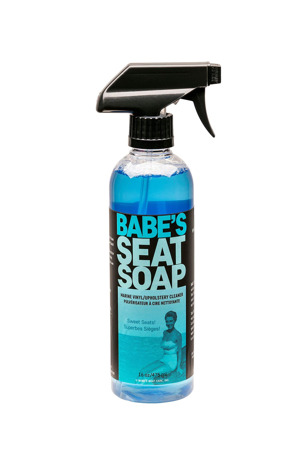 Babe's Boat Care Seat Soap Marine Vinyl, Plastic & Leather Cleaner - Available in 16 oz Spray to 1 Gallon