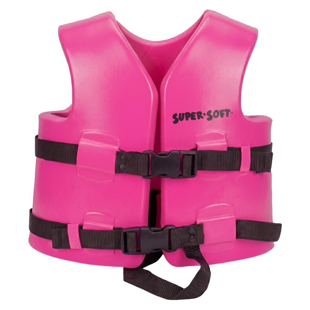 TRC Recreation Super Soft Child Life Jacket - Flamingo Pink, USCG Approved Type III PFD, Youth X-Small to Medium