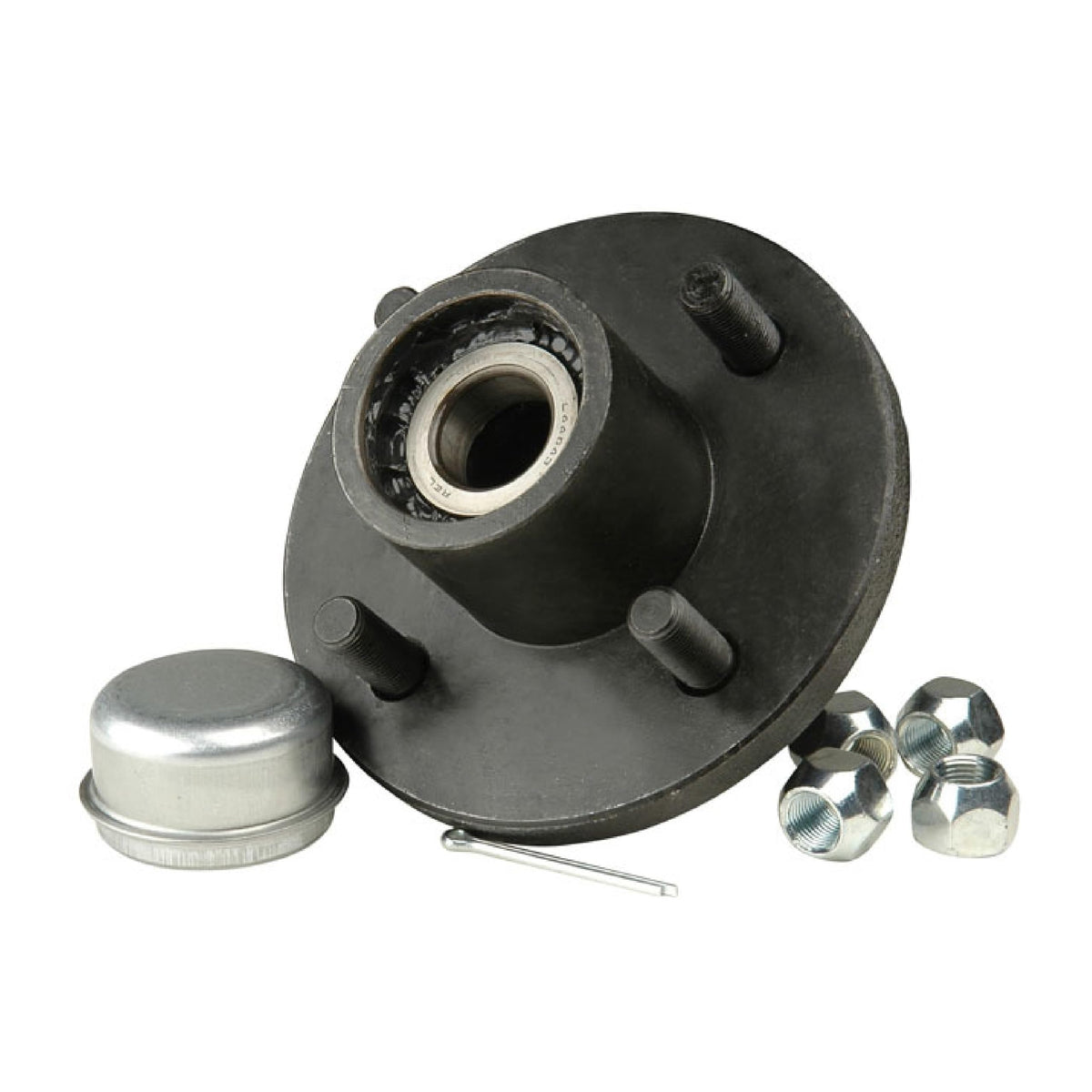 CE Smith Trailer Hub Kit 13110 - 1 Inch Spindle, 4 Lug x 4 Inch Bolt Circle, 1250 lb Capacity