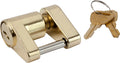 Sea-Dog 751030-1 Two-Piece Trailer Coupler Lock, Brass Plated Zinc