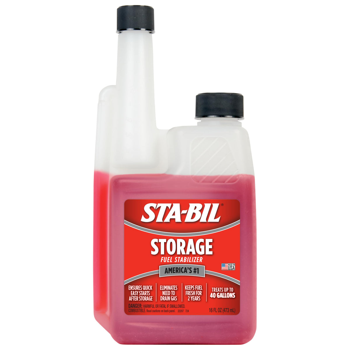 Sta-Bil Fuel Stabilizer - Gasoline & Ethanol Fuel Additive for Long-Term Storage, Available in 8 oz to 16 oz