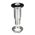 Attwood 66548-3 Stainless Steel Barbed Straight Thru-Hull Fitting, 1-Inch Hose, Standard Length