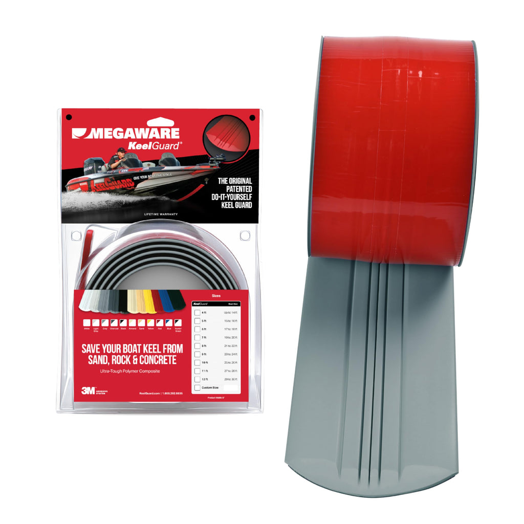 Megaware KeelGuard Boat Keel Protector - Universal Fit Keel Guard, Available in 6' to 7' Lengths