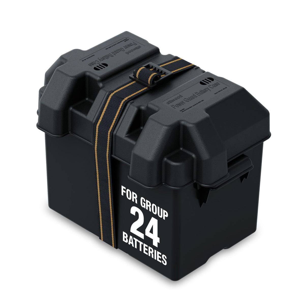 Attwood 9065-1 Vented Group 24 Marine Battery Box with 350 lb Hold-Down Strap
