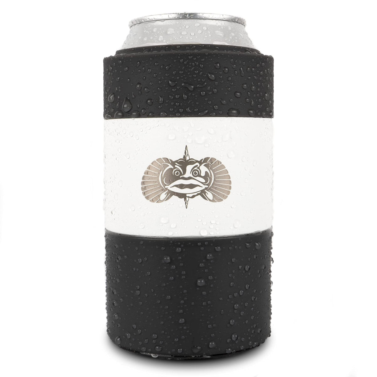 Toadfish Non-Tipping Suction Cup Can Cooler - Stainless Steel Vacuum Insulated, 12 oz - Available in White or Pink