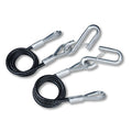 Tie Down Engineering Trailer Safety Cable 59533, 2,000 lb Capacity, Black Vinyl Jacketed with Wire Safety Latch, Pair