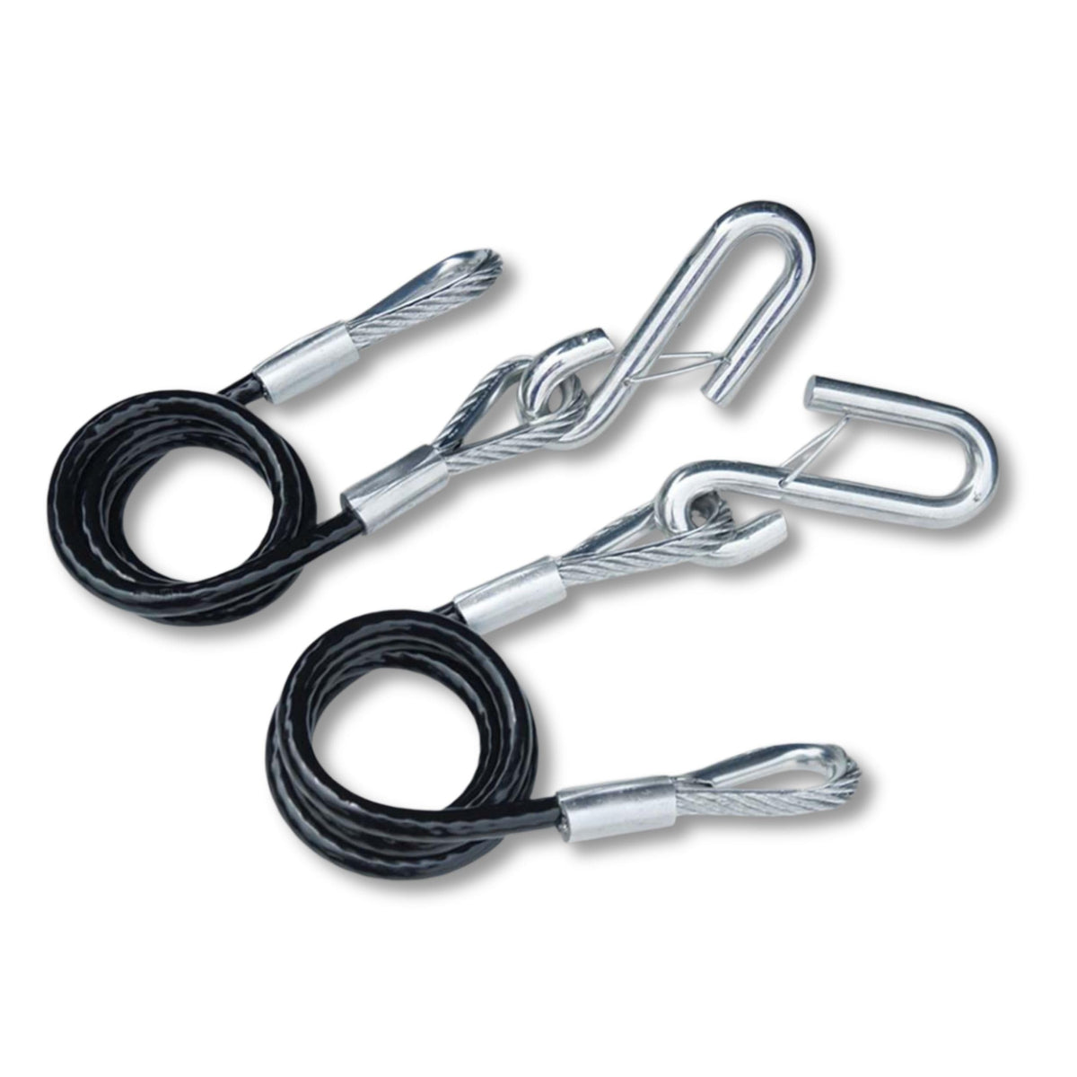 Tie Down Engineering 59541 Trailer Safety Cables, 7,000 lb Capacity, Galvanized, Pair