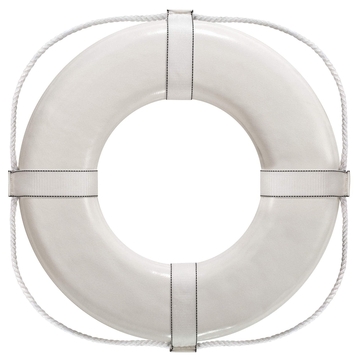 Cal June Jim-Buoy USCG Approved Foam Ring Buoy - Available in 20" to 30", White