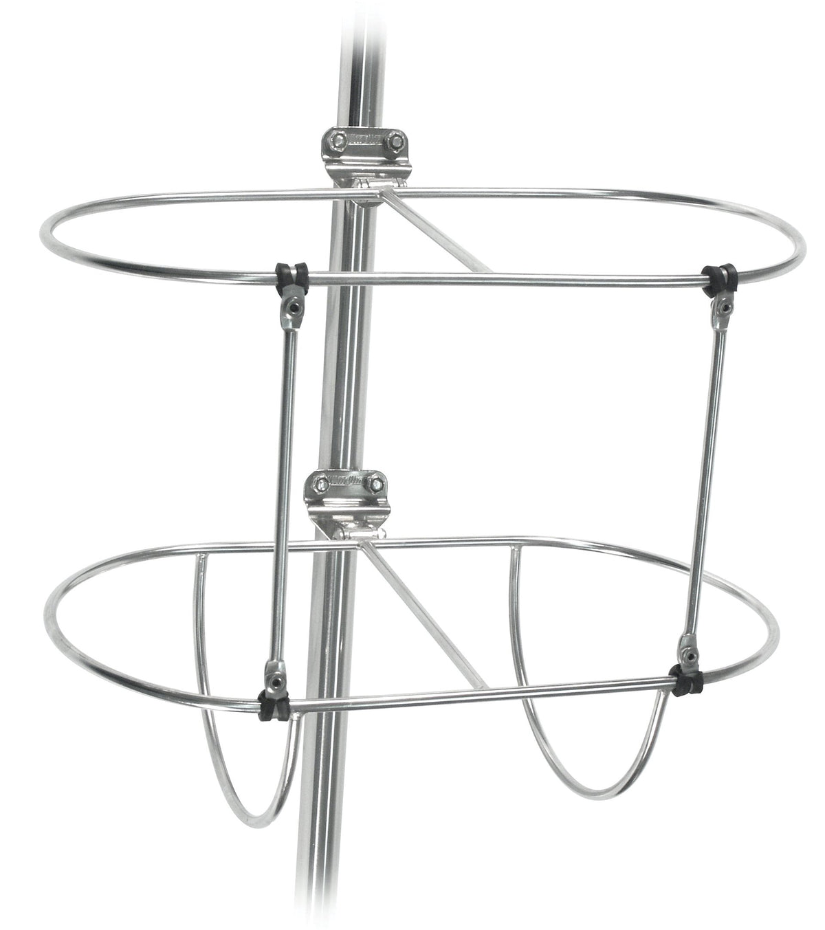 Windline FND-3 Double Fender Holder for 9 to 11 Inch Fenders, Stainless Steel Rail Mount