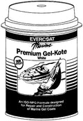 Evercoat Gel-Kote White Fiberglass Gel Coat, Gloss Finish - Available in Quart and Gallon