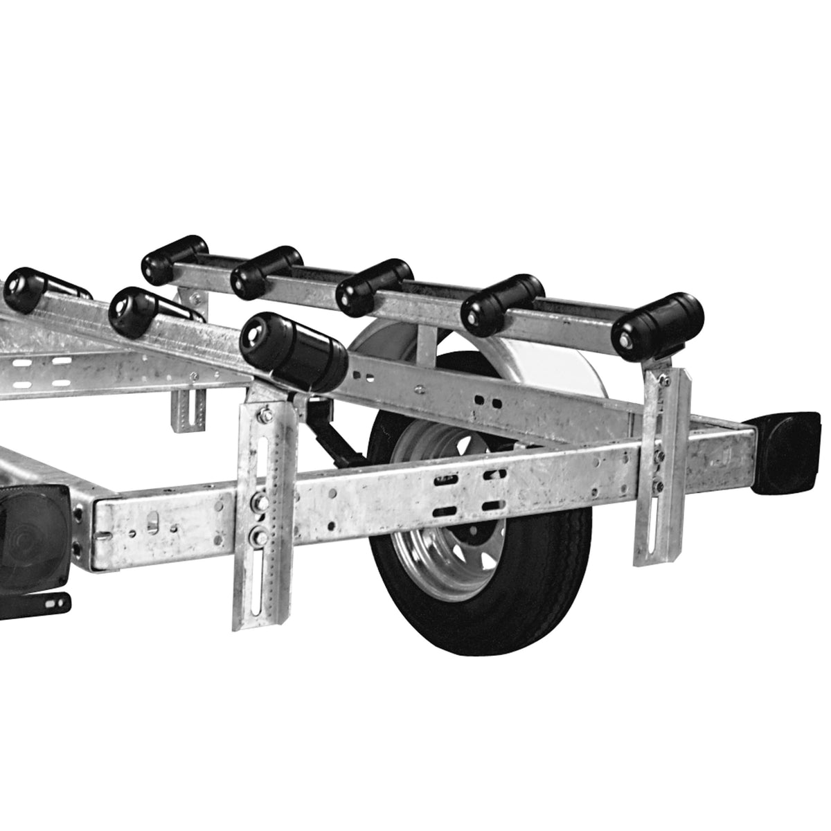 CE Smith Roller Bunk 27700, 4 Foot Trailer Bunk with Polypropylene Rollers, Sold in Pairs