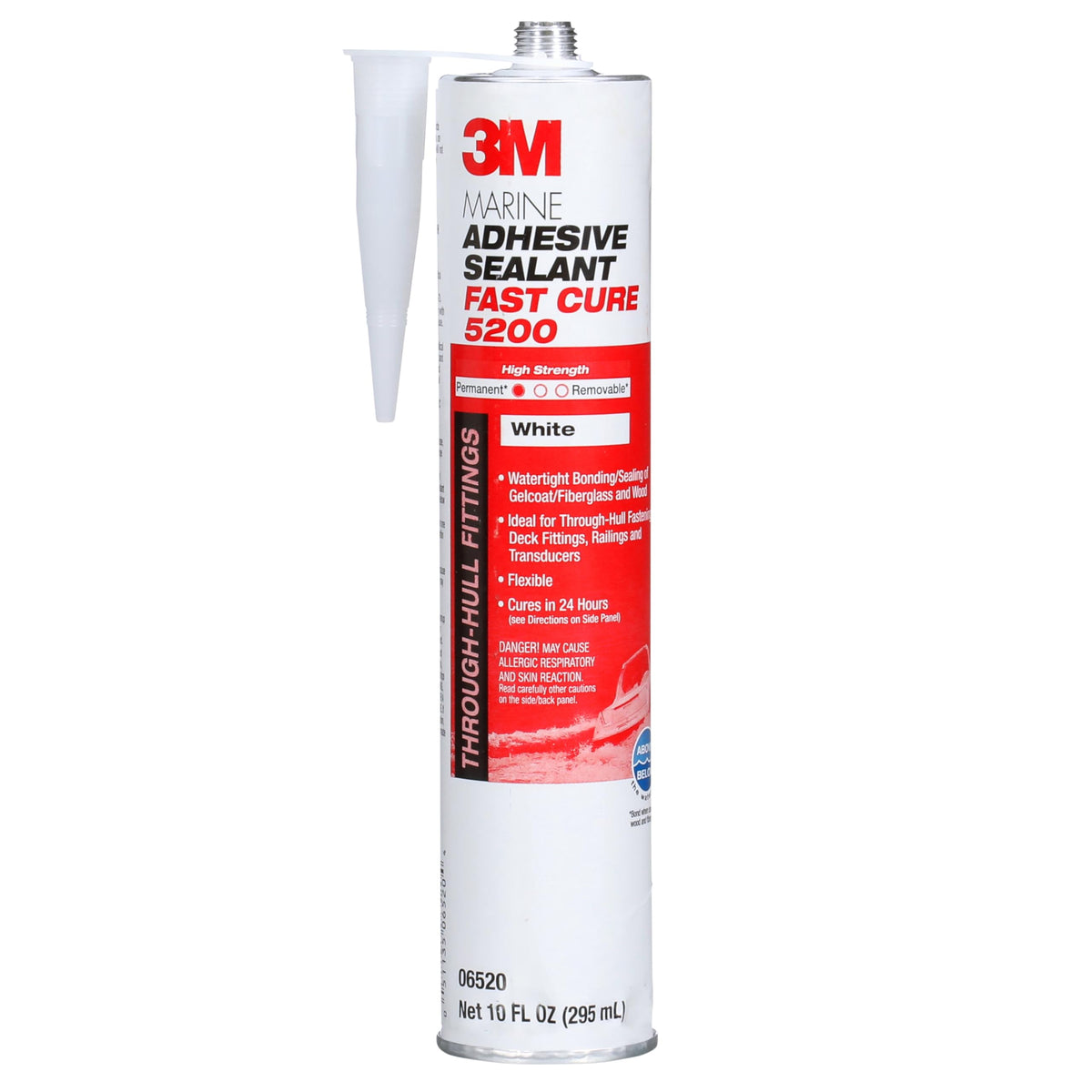 3M Marine Adhesive Sealant 5200 Fast Cure, White - Available in 3 oz Tube to 10 fl oz Cartridge