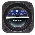 Ritchie Compass V-537B Explorer Bulkhead Mount Compass, Black Housing, Blue Dial