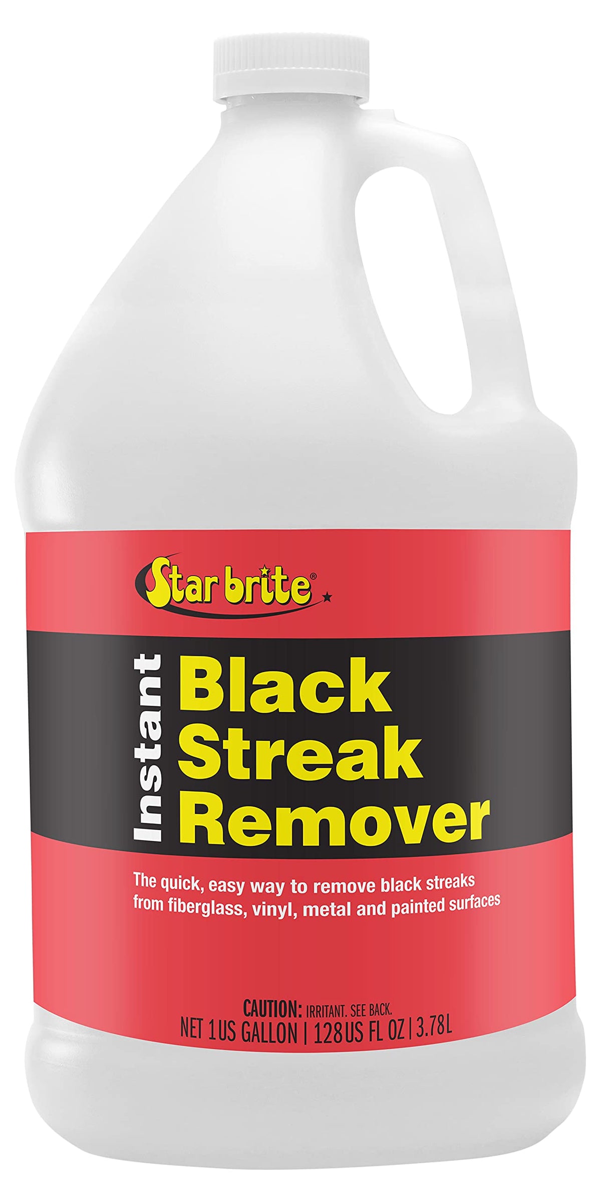 Star brite Instant Black Streak Remover, Spray-On Wipe-Off Boat Cleaner, 128 oz