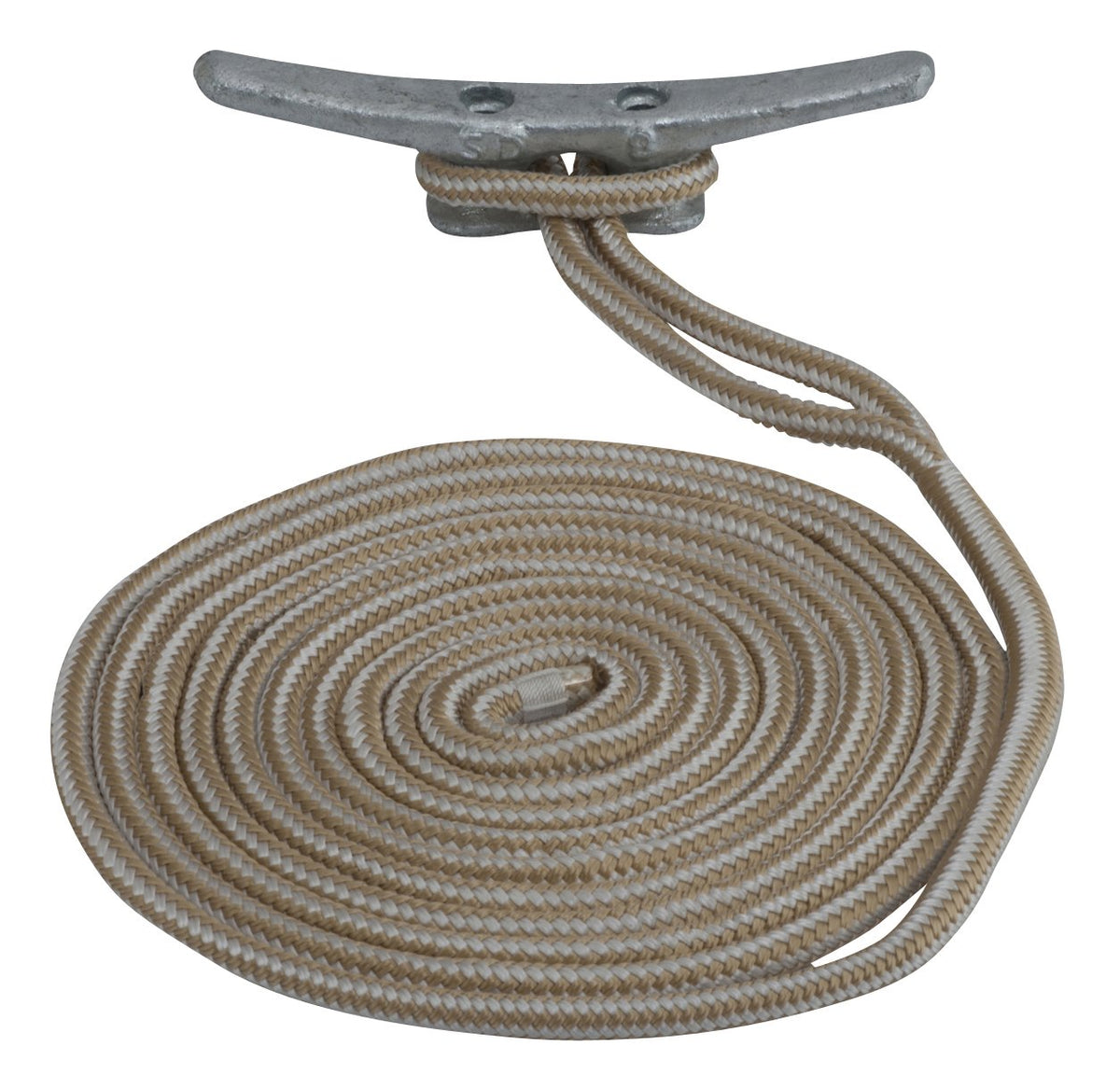Sea-Dog Double Braided Nylon Dock Line - Spliced-Eye Mooring Line, Available in 3/8" to 5/8" and 10' to 35' Lengths