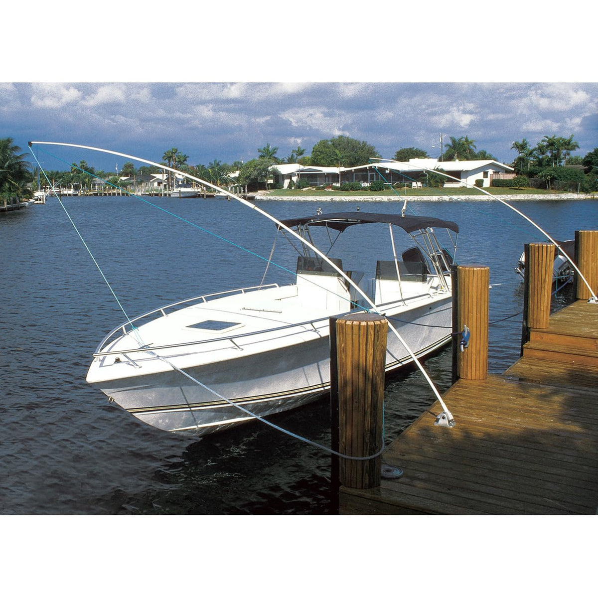 Taylor Made Fixed Angle Mooring Whip MW.140, 14 Foot, Fits Boats 24 to 28 Feet
