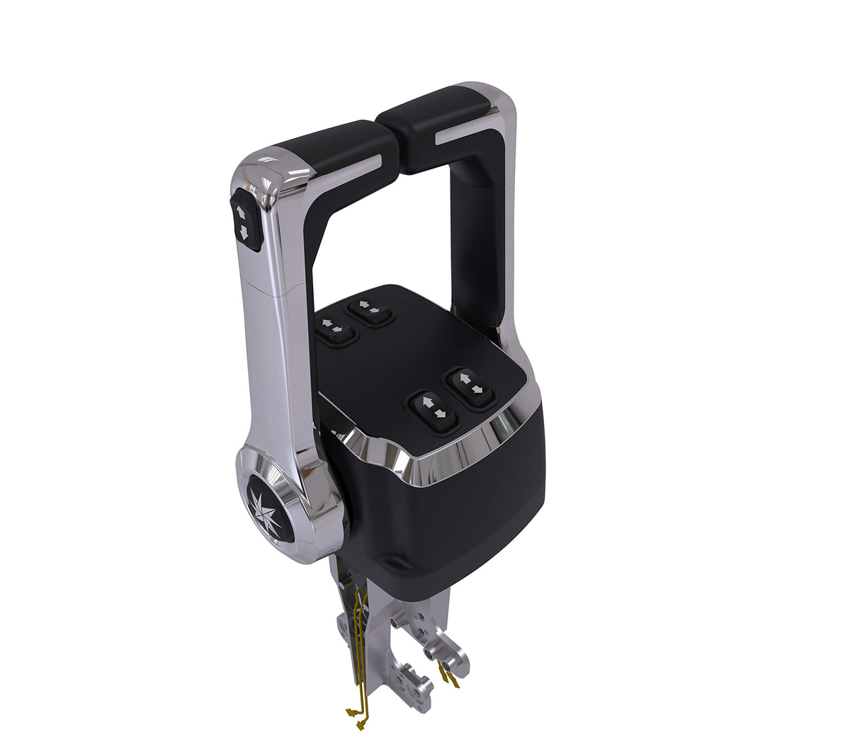 SeaStar Xtreme CHX8242P Dual Top Mount Control, Chrome, Trim/Tilt Switch