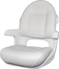 Tempress Elite High Back Helm Seat, White Marine Vinyl, Model 57010