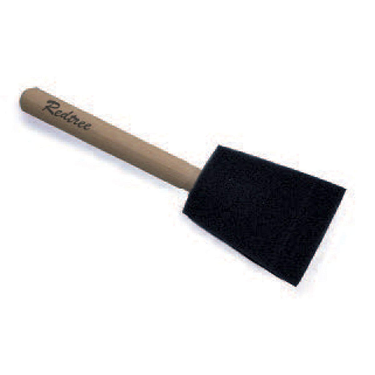 Redtree Industries 00008-1 Disposable Foam Paint Brush, 4 Inch, Black Foam Bristle