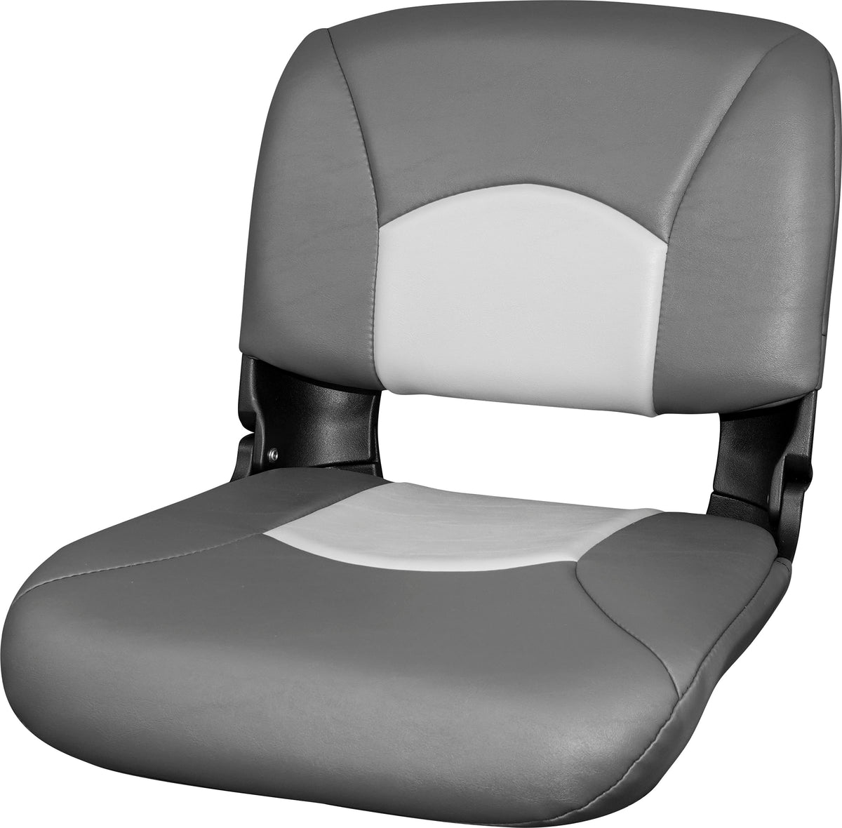 Tempress 45608 All-Weather High-Back Boat Seat - Charcoal/Gray, Folding Design