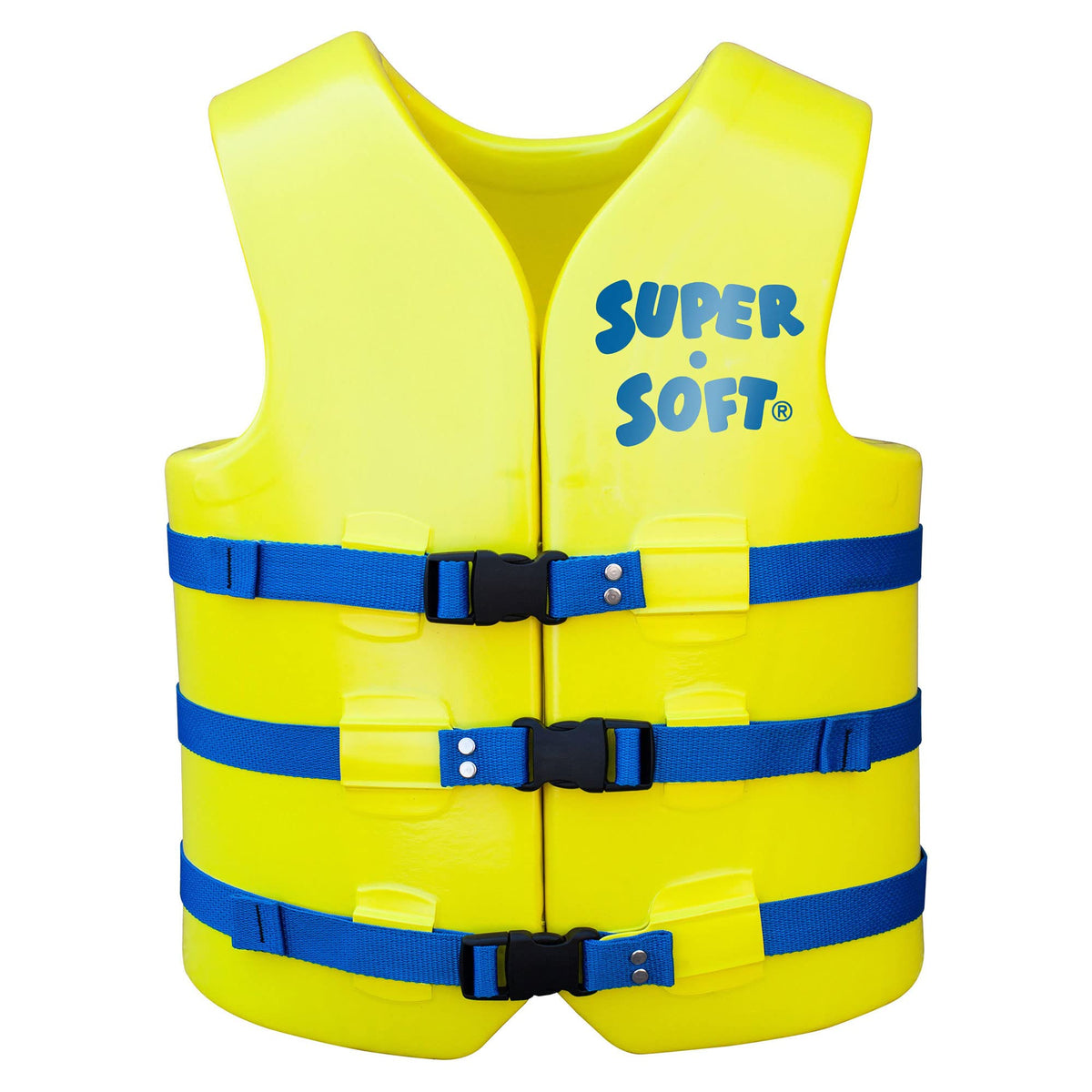 Texas Recreation Super Soft Adult Life Vest, Type III USCG PFD, Yellow - Available in Medium to X-Large
