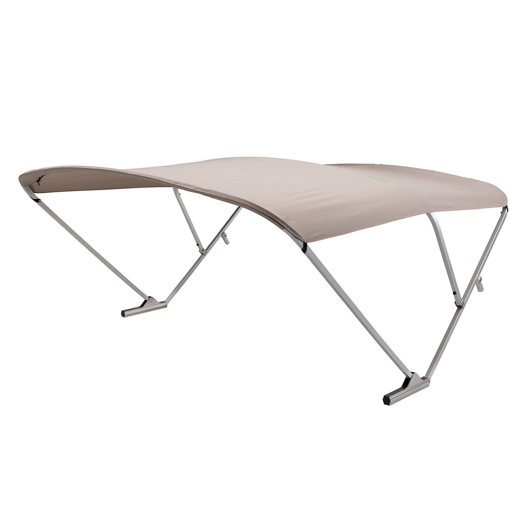 SureShade Pontoon Power Bimini Top - Clear Anodized Frame, Fits 92"-102" Pontoons - Available in Beige, Navy, or Black Canvas